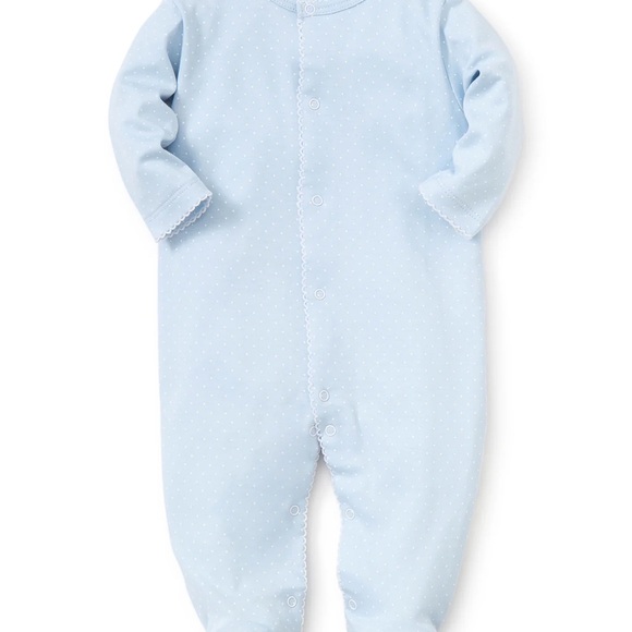 Kissy Kissy Blue/White New Kissy Dots Print
Footie - Picture 1 of 3